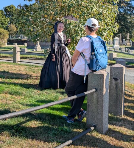 Spirits of Island Cemetery, Newport, RI. October 2025.
